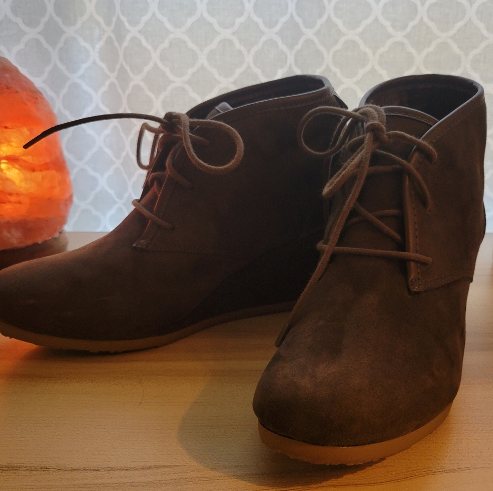 Olive Green Mad Love ankle boots